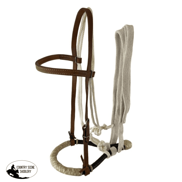 Showman ® Argentina Cow Leather Browband Bosal Headstall Set