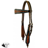 New! Showman ® Argentina Cow Leather. Browband Headstall