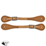 Showman ® Argentina Cow Leather Men's Basketweave Spur Straps. - Country Scene Saddlery and Pet Supplies