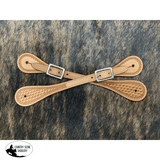 Showman ® Argentina Cow Leather Men's Basketweave Spur Straps. - Country Scene Saddlery and Pet Supplies