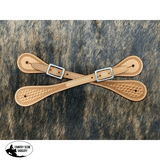 Showman ® Argentina Cow Leather Men's Basketweave Spur Straps. - Country Scene Saddlery and Pet Supplies