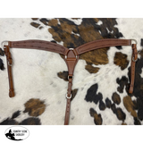 Showman ® Argentina Cow Leather Tapered Breast Collar Breastplates