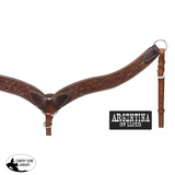 Showman ® Argentina cow leather tooled breast collar. - Country Scene Saddlery and Pet Supplies