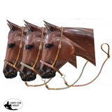 Showman ® Argentina Leather Braided Nose Tiedown. Horse Wear