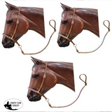 Showman ® Argentina Leather Braided nose tiedown. - Country Scene Saddlery and Pet Supplies