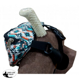 Showman ® Aztec Print Insulated Nylon Saddle Pouch. Horse Wear