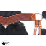 Showman ® Basketweave tooled tripping collar. - Country Scene Saddlery and Pet Supplies
