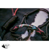 Showman® Beaded arrow black rope halter with lead rope. - Country Scene Saddlery and Pet Supplies