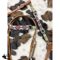 Showman ®Beaded Browband Bridle & Breast Collar Set