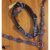 Showman ® Beaded headstall and breast collar set. - Country Scene Saddlery and Pet Supplies