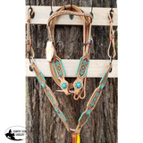 Showman ® Beaded headstall and breast collar set. ~ - Country Scene Saddlery and Pet Supplies