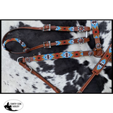 Showman ® Beaded Southwest Design 4 Piece Set. - Country Scene Saddlery and Pet Supplies