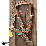 Showman ® Beaded Headstall And Breast Collar Set. ~