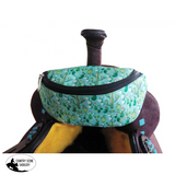 Showman ® Cactus Design Print Insulated Nylon Saddle Pouch. - Country Scene Saddlery and Pet Supplies