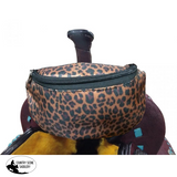 Showman ® Cheetah Print Insulated Nylon Saddle Pouch. - Country Scene Saddlery and Pet Supplies