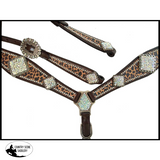 Showman ® Cheetah Print One Ear Headstall And Breast Collar Set #western Bridles
