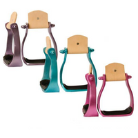 New! Showman® Color Coated Light Weight Aluminum Stirrups.