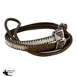 Showman ® Cowhide Whip Stitch Roping Reins - Country Scene Saddlery and Pet Supplies