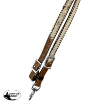 Showman ® Cowhide Whip Stitch Roping Reins Western