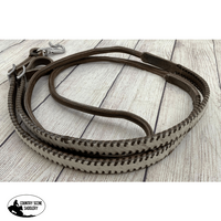 Showman ® Cowhide Whip Stitch Roping Reins Western