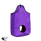 New! Showman ® Double Open Nylon Hay Bag. Purple