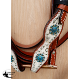 Showman ® double stitched leather headstall and breast collar set. - Country Scene Saddlery and Pet Supplies