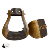 New! Showman ® Extra Wide Polished Ashwood wooden stirrups - Country Scene Saddlery and Pet Supplies