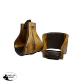 New! Showman ® Extra Wide Polished Ashwood wooden stirrups - Country Scene Saddlery and Pet Supplies