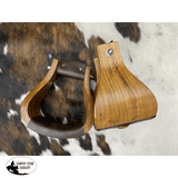 New! Showman ® Extra Wide Polished Ashwood wooden stirrups - Country Scene Saddlery and Pet Supplies