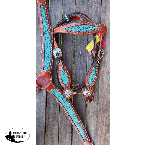 Showman ® Filigree Headstall and Breast Collar Set. – Country Scene ...