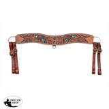 Showman ® Floral Tooled Leather Tripping Collar Collar.