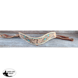 Showman ® Floral tooled leather tripping collar - Country Scene Saddlery and Pet Supplies