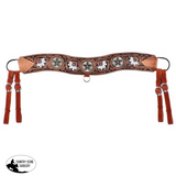 Showman ® Floral tooled tripping collar. - Country Scene Saddlery and Pet Supplies