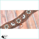 New! Showman ® Floral Tooled Tripping Collar Posted