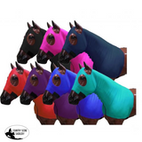 Showman ® Form fitting, breathable Lycra® hood with zipper neck. Elastic bands around nose, - Country Scene Saddlery and Pet Supplies