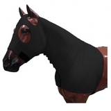 Showman ® Form fitting, breathable Lycra® hood with zipper neck. Elastic bands around nose, - Country Scene Saddlery and Pet Supplies