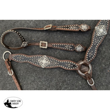 Showman ® Gator Print Inlay One Ear Headstall Western Bridles