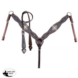 Showman ® Gator Print Inlay One Ear Headstall Western Bridles