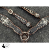 Showman ® Gator Print Inlay One Ear Headstall Western Bridles