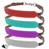Showman ® Glitter overlay leather wither strap - Country Scene Saddlery and Pet Supplies