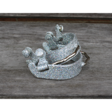 Showman® Glittered Epoxy aluminum bumper spurs.