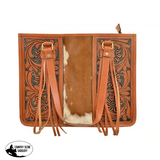 Showman® Hair/leather on Cowhide Tote Bag with Fringe. - Country Scene Saddlery and Pet Supplies
