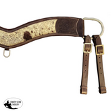Showman ® Hair on Cowhide leather tripping collar - Country Scene Saddlery and Pet Supplies