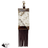 Showman ® Hair on Cowhide Phone Holder with fringe. - Country Scene Saddlery and Pet Supplies