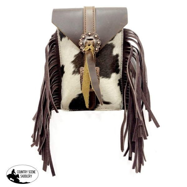 Showman ® Hair On Cowhide Saddle Bag. Pouches Sacks Horn Bags