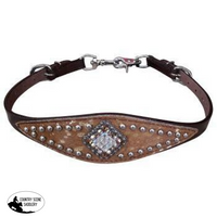 New! Showman ® Hair On Cowhide Wither Strap.