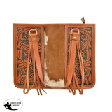 Showman® Hair/leather on Cowhide Tote Bag with Fringe. - Country Scene Saddlery and Pet Supplies