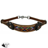Showman ® Hand painted 3D flower wither strap with beaded center. - Country Scene Saddlery and Pet Supplies
