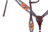 Showman ® Hand painted sunflower One ear bridle and breast collar set - Country Scene Saddlery and Pet Supplies
