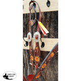 New! Showman ® Hand Painted Sunflower Tackset- Bridle/ Breastplate Spur Straps And Wither Strap